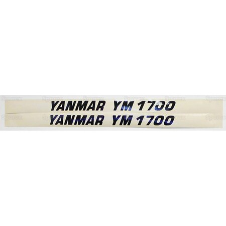 Aftermarket Black And Tan Hood Decal for Yanmar 1700 Tractor MAE30-0067